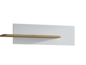 Półka Kairo ART1 – Nowoczesna Półka Wisząca, Styl Artisan + Biały Mat, 120 cm