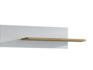 Półka Kairo ART2 – Nowoczesna Półka Wisząca, Kolor Artisan + Biały Mat, 120 cm