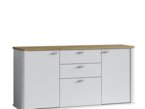 Komoda Kairo ART7 – Nowoczesna, 150 cm, Artisan + Biały Mat, 3 Szuflady z Cichym Domykiem
