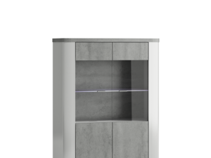 Witryna Preston ART5 – Nowoczesna 2-drzwiowa z Przeszkleniami, Cichy Domyk, Oświetlenie LED (Opcja)