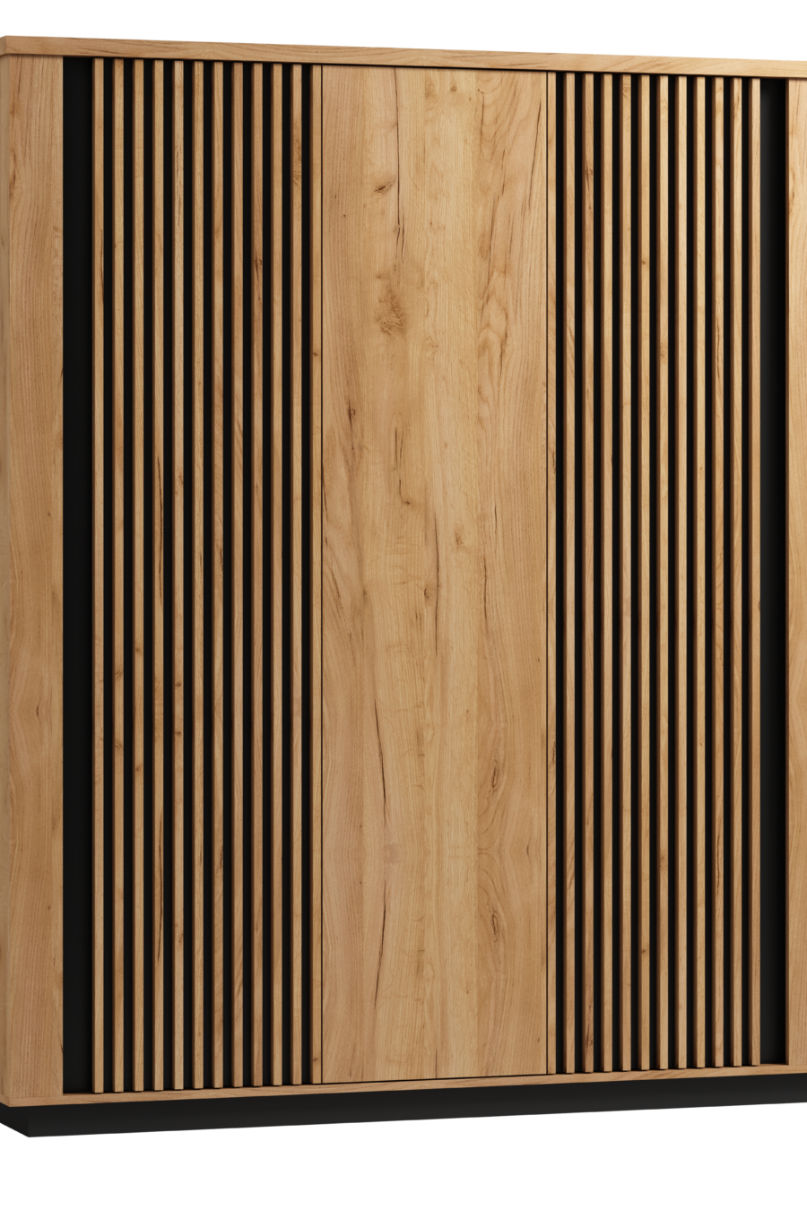 Szafa Trzydrzwiowa Lamello Art.14 – Dąb Craft, 6 Półek + 2 Drążki, Nowoczesny Design