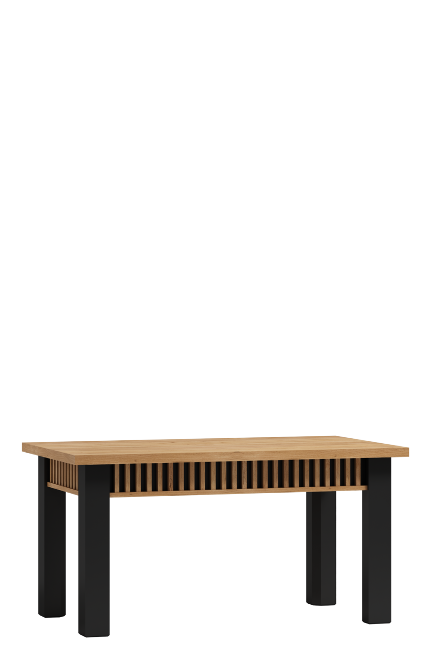 Stolik do Salonu Lamello Art.24 – Nowoczesny Design w Odcieniu Dąb Craft + Czarny Mat | 120x70 cm