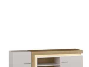 Szafka RTV Verso ART2 – Nowoczesna z Podświetleniem LED, Cichy Domyk, 160 cm – Meble Gołąb