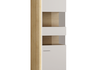 Witryna Verso ART6 – Nowoczesna, Przeszklona, Z Podświetleniem LED i Cichym Domykiem