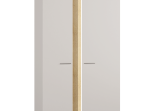 Szafa Verso ART9 – 2 Drzwi, 5 Półek, Drążek na Wieszaki, LED, Cichy Domyk (Nowoczesny Design)